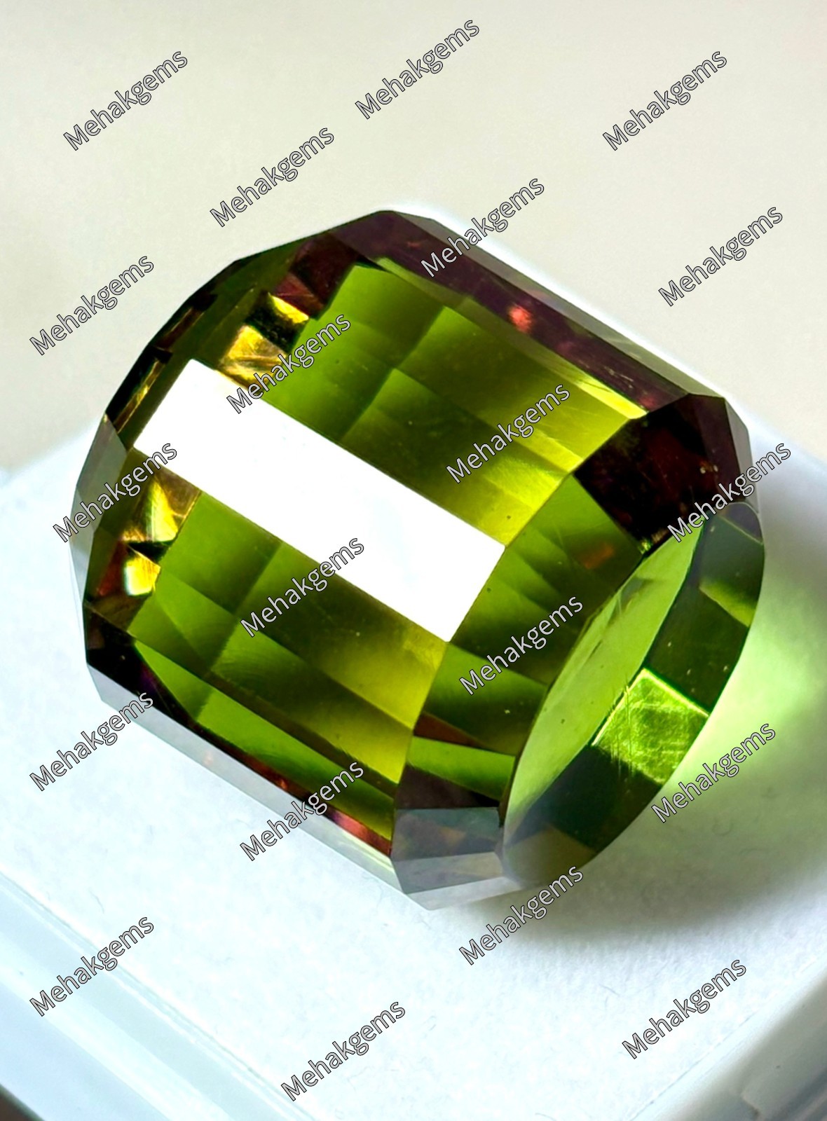 Certified Color Change Zultanite Gemstone | Fancy Cube Cut Diaspore (96.Ct)