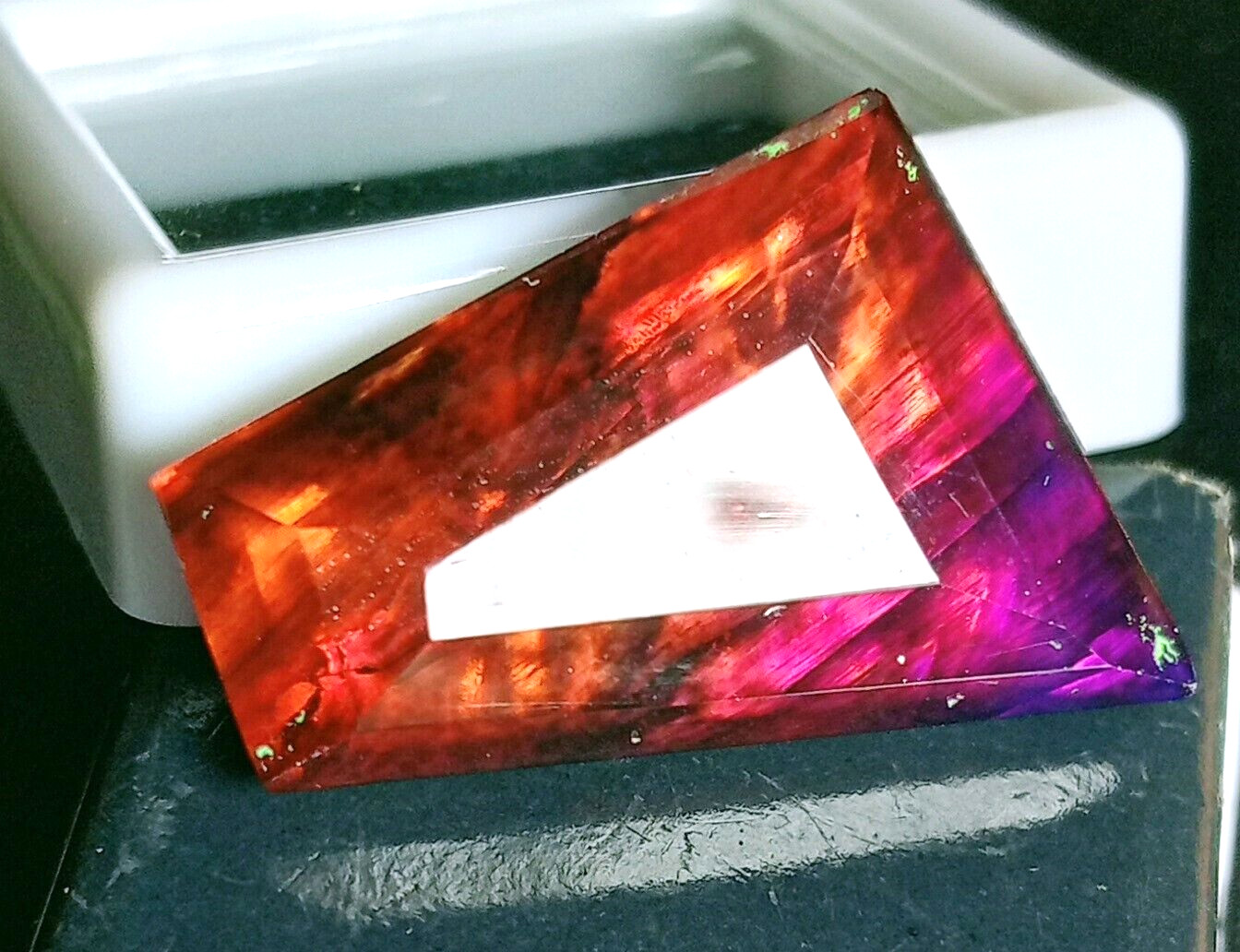 Ammolite 16-18 Ct Opal-Like Organic Natural Doublet Loose Gemstone EGL Certified