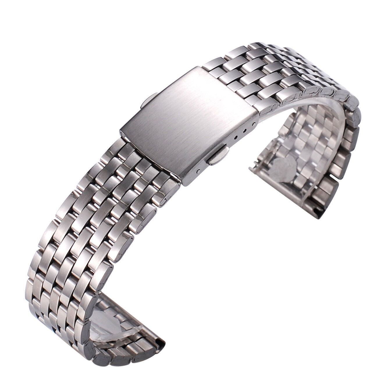 Premium Stainless Steel Watch Strap Band Mens Classic Metal Bracelet 18/20/22mm