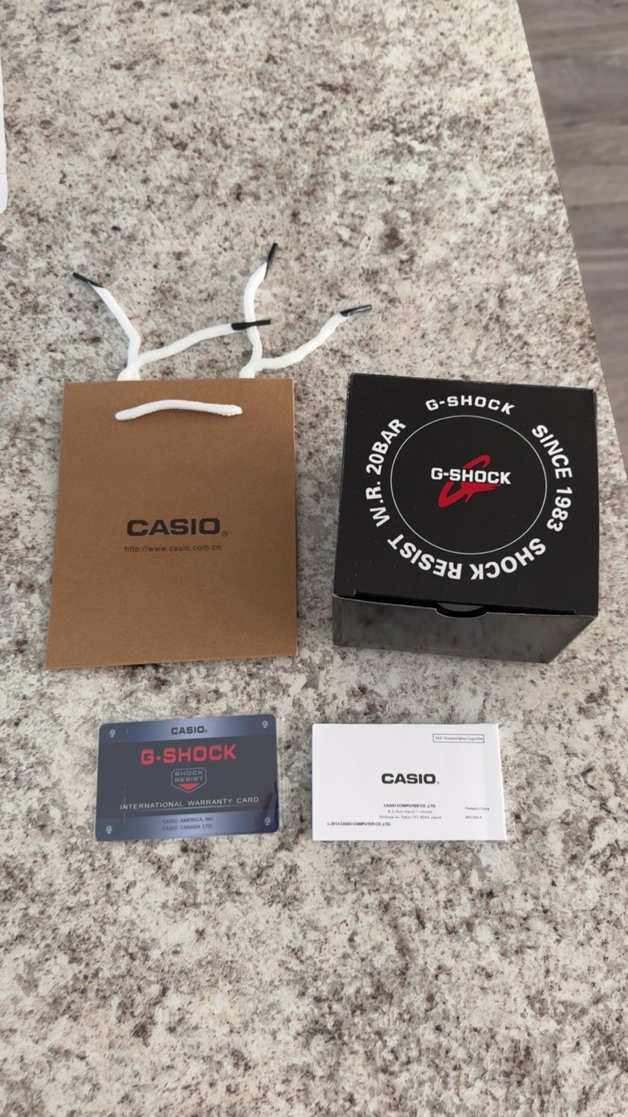Iced Out Casio GSHOCK GA2100 MOD A5 CZ W/ Navy Blue Strap Brand New Box & Papers
