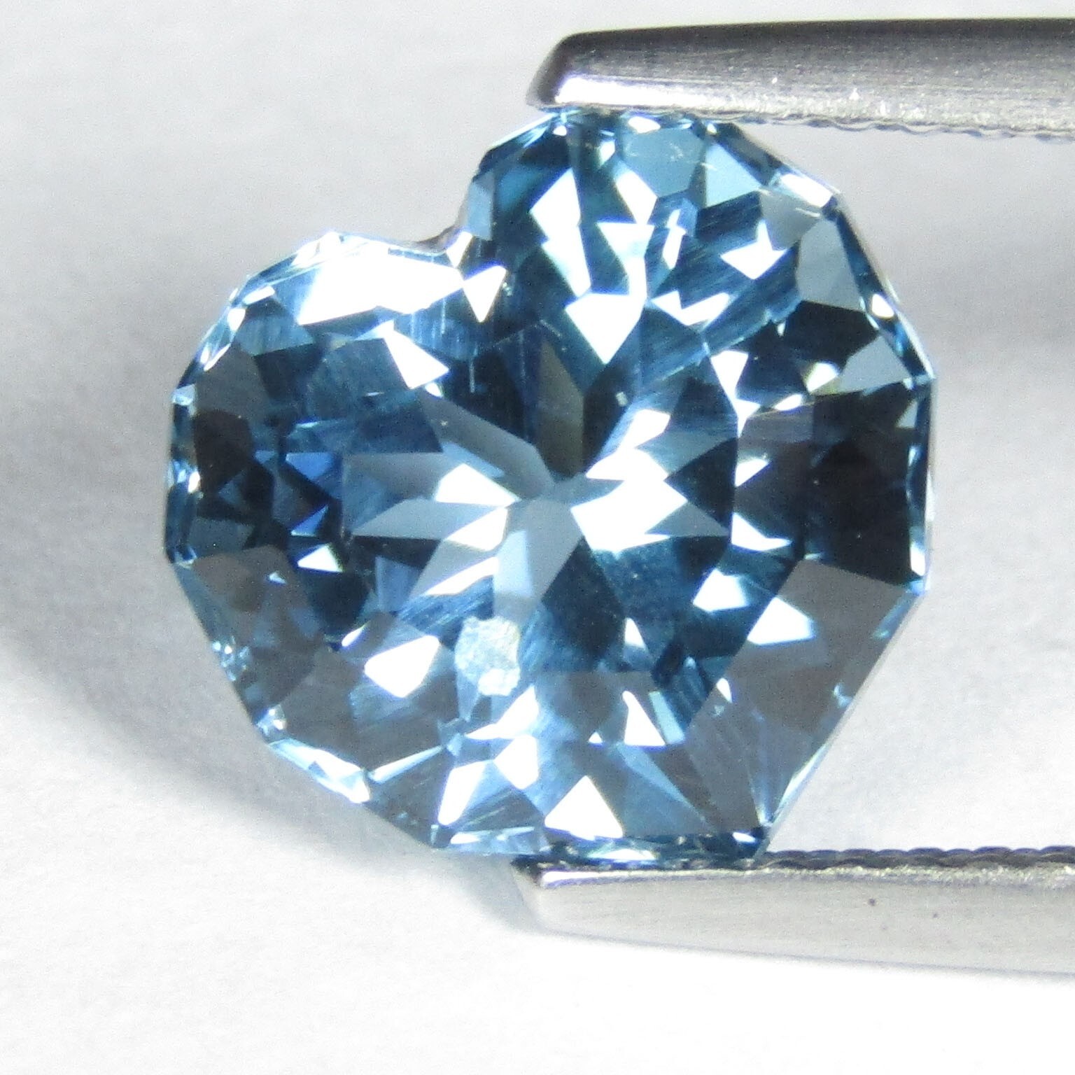 4.73Cts Stunning Natural London Blue Topaz Heart Custom Cut Loose Gemstone