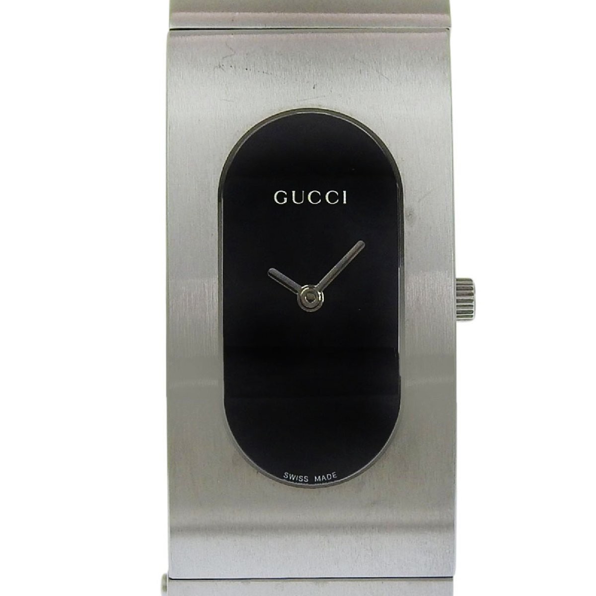 GUCCI Gucci 2400L Watch SS Quartz Analog Display Women Black Dial R143026007…