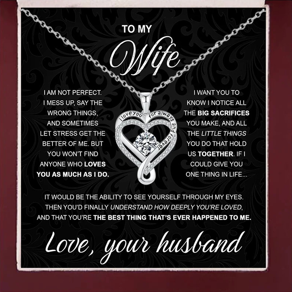 To My Wife – I Love You Forever Necklace