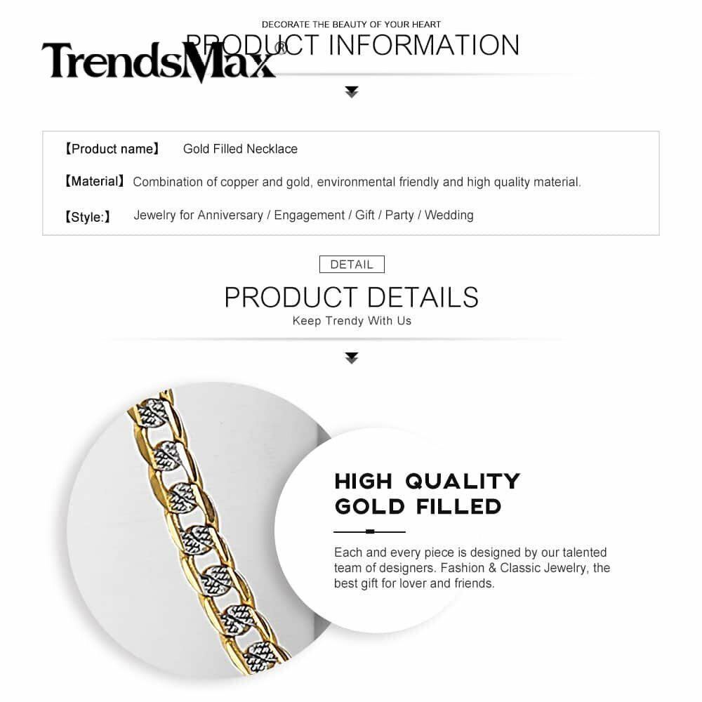 Womens Mens 4mm Diamond-Cut Curb Cuban Link Gold Plated Chain Necklace 8″-36″