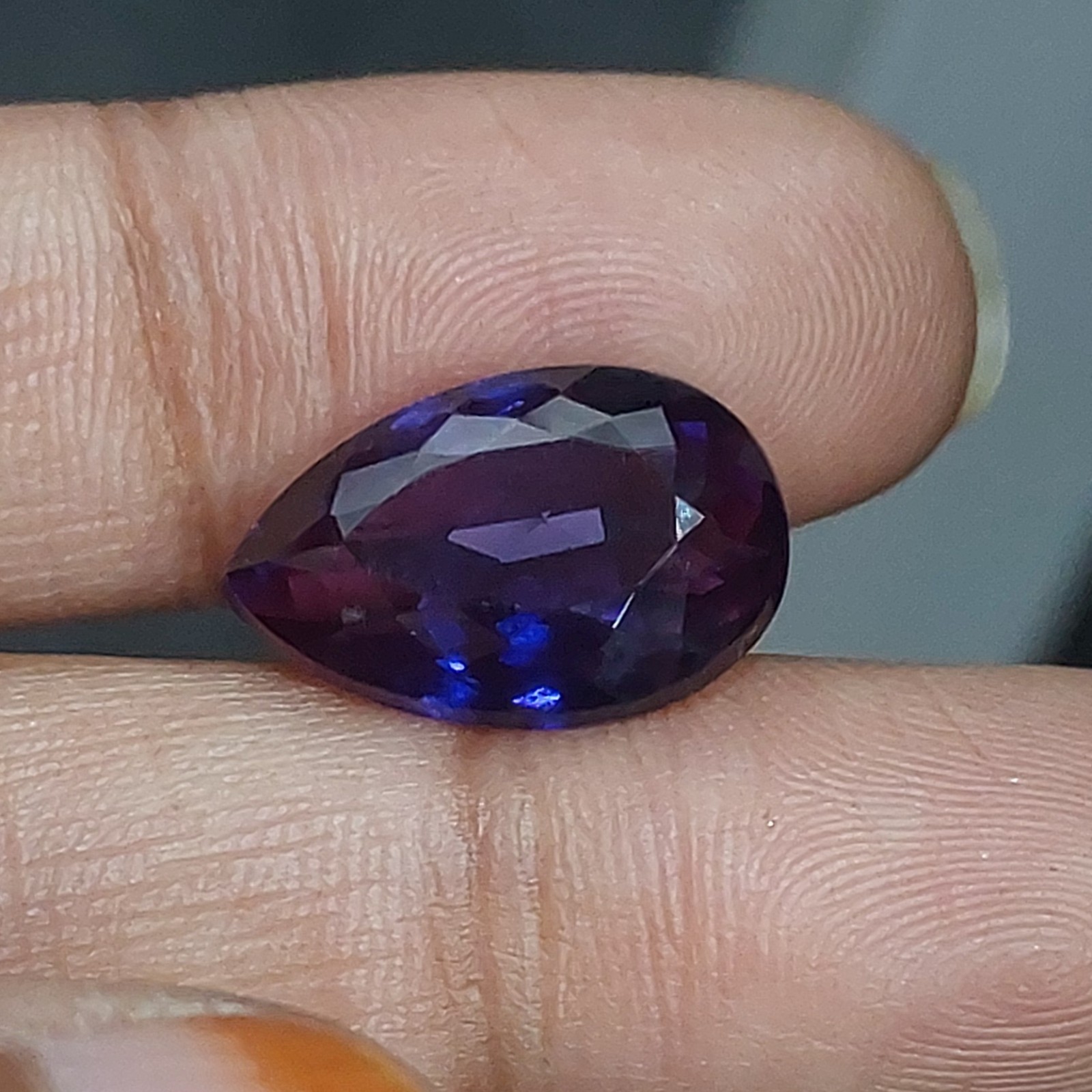 2 pcs11.15Ct Purple Amethyst Loose Gemstone Pear Cut Violet February Birthstone
