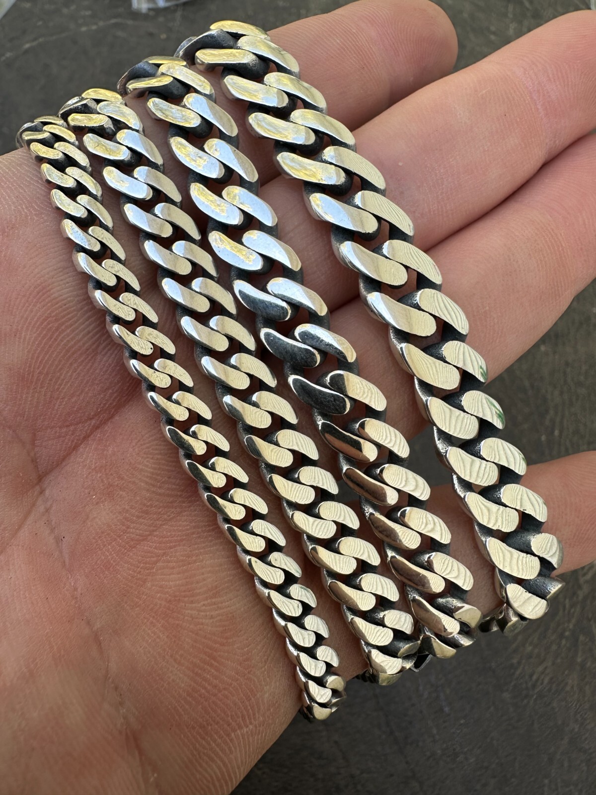 Miami Cuban Link Chain Necklace Real 925 Sterling Silver Sleek Box Clasp 6-12mm