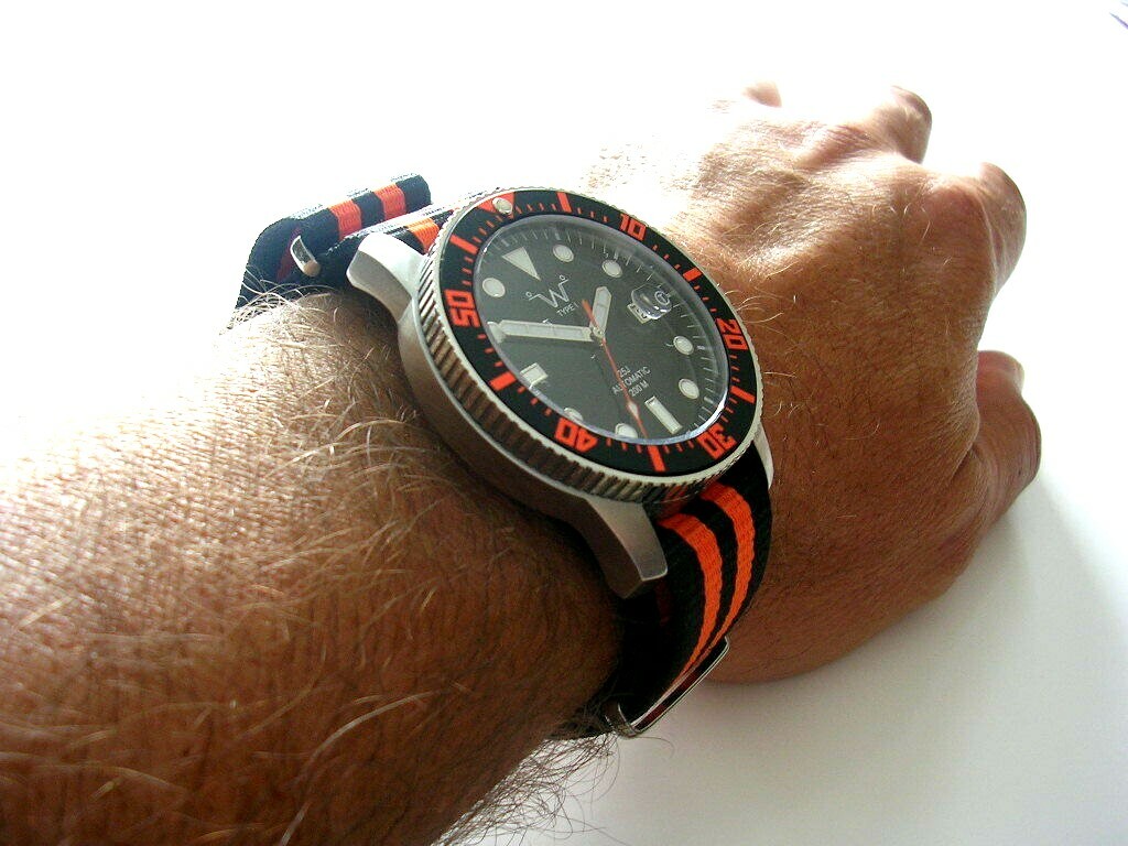 18 20 22 24 NATO G10® watchband strap Ballistic nylon RAF bond Military IW SUISS