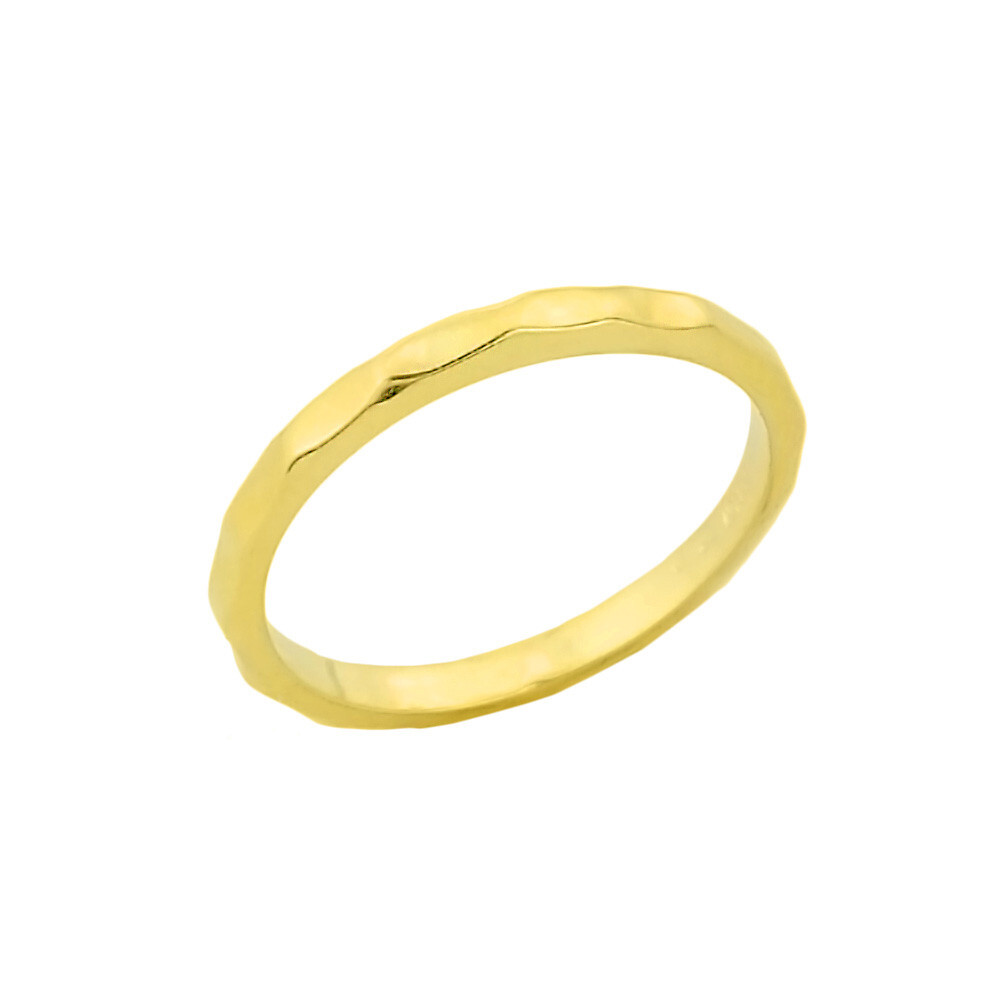 Gold Hammered Knuckle Ring (Available in Yellow/Rose/White Gold)