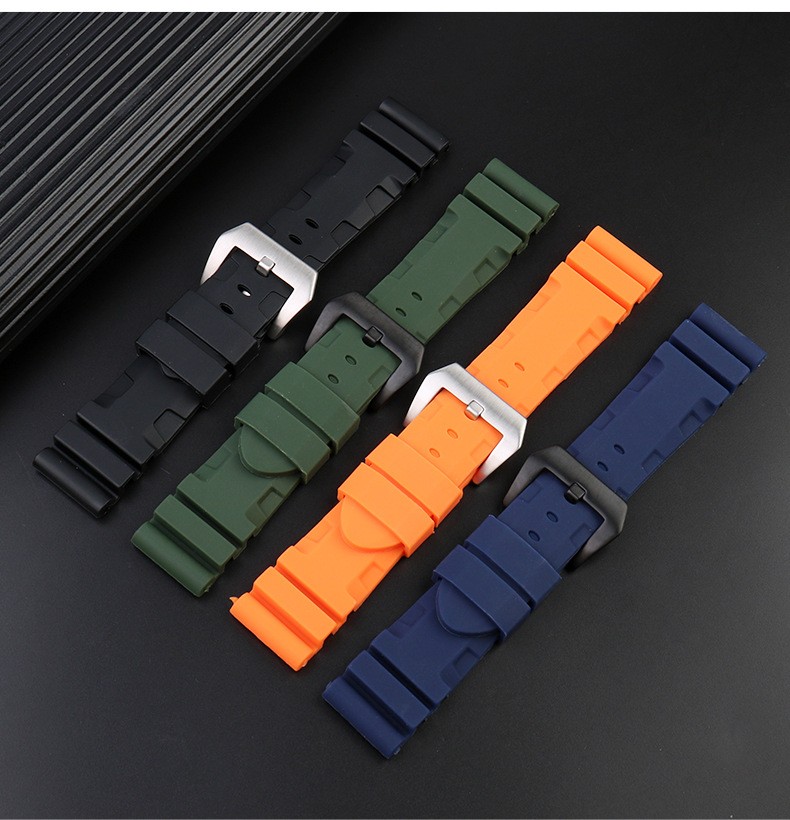 For Panerai Luminor Submersible 111 441 616 Silicone Watch Band Strap 22 24 26mm