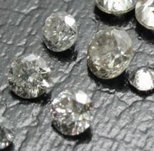 Lot of 10 Round Diamonds, about 1mm, SI1/SI2, Genuine Natural Gemstones – See Ad