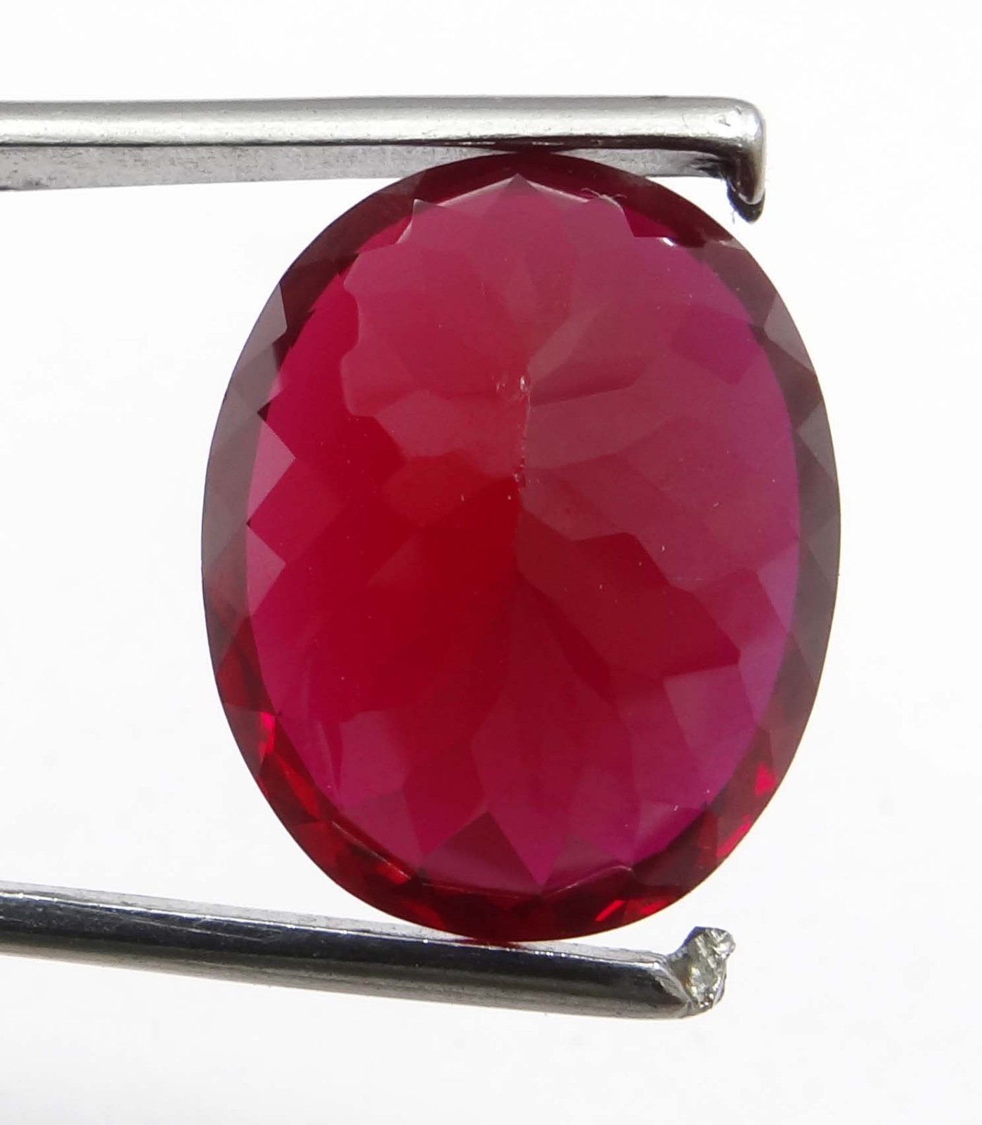 NATURAL 16.9 CTS PIGEON BLOOD RED RUBY oval GEMSTONE CERTIFIED