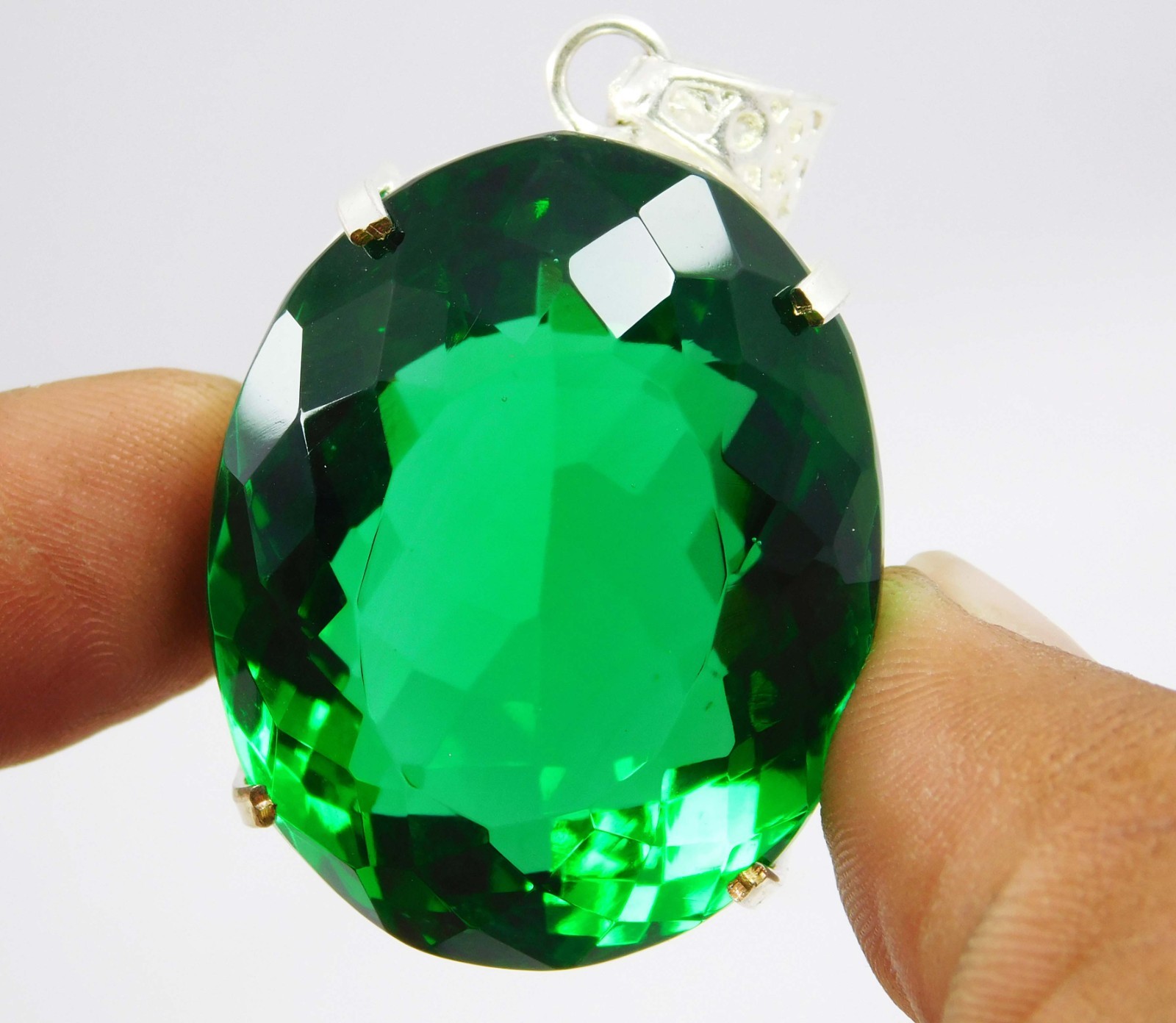 Certified 138.30 Ct Natural Green Peridot Pendant Oval Cut Gorgeous Gemstone