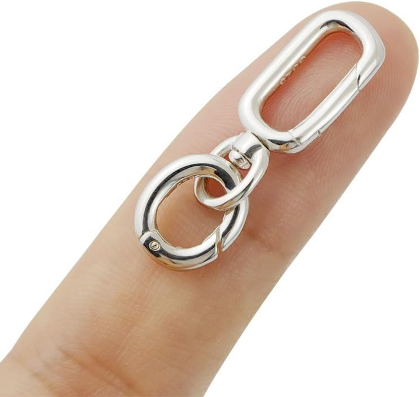 925 Sterling Silver Spring Double Clasp Bracelet Extender Necklace and Closures