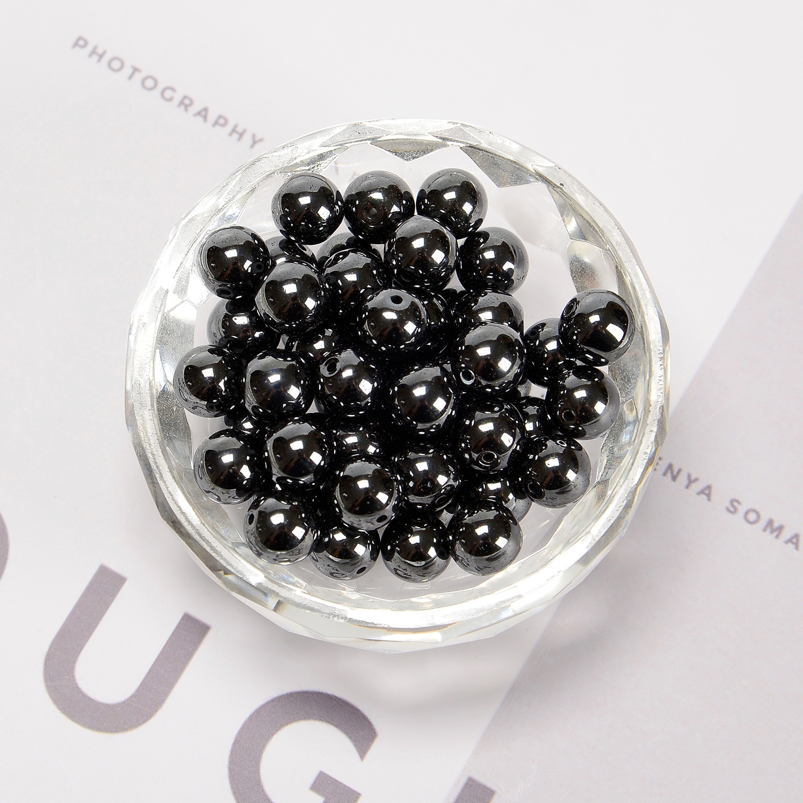 Gray Hematite Smooth Round Beads 2mm 3mm 4mm 6mm 8mm 10mm 12mm 15.5″ Strand