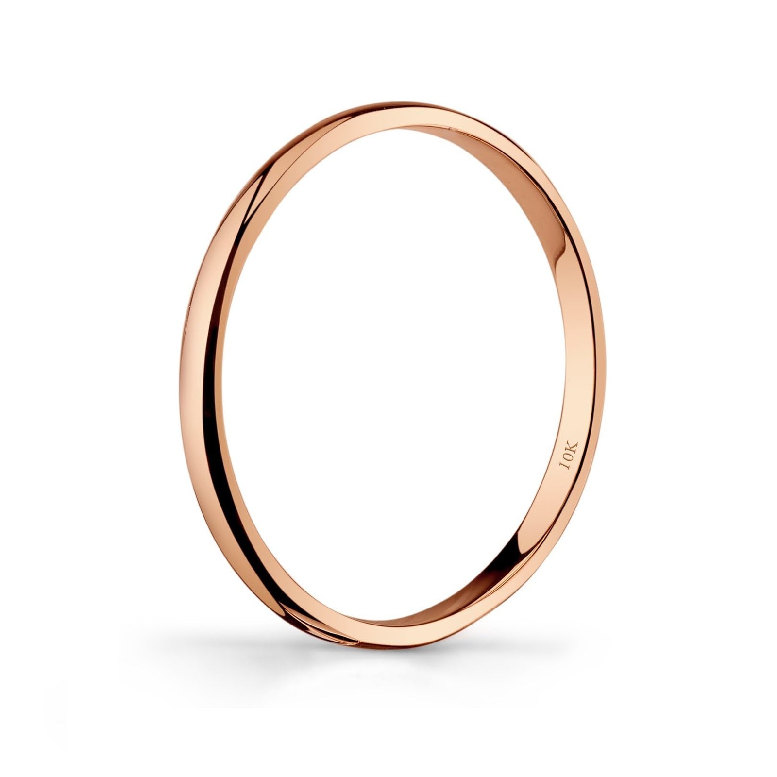 10k Light Comfort Fit Wedding Band 8 2mm Rose Gold