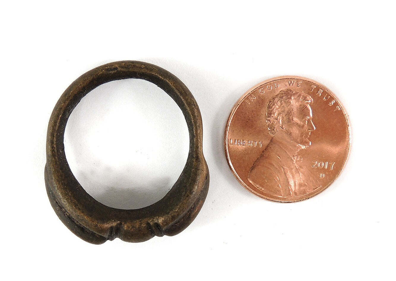 Tibetan Dorje Brass Ring Size 8.5