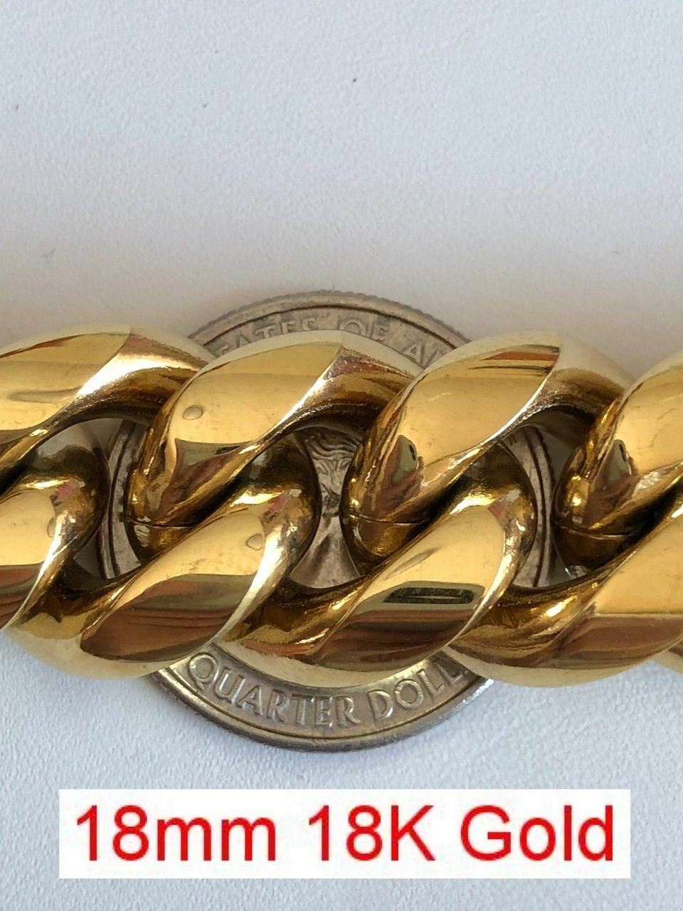 Miami Cuban Link Bracelet 14k 18k Yellow Rose Silver Gold Plated Stainless Steel