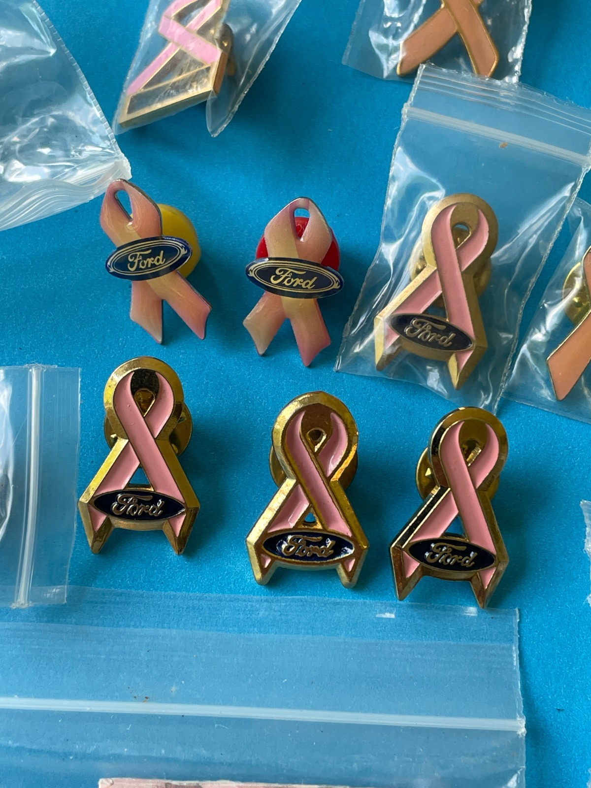 More than 50 breast cancer awareness ribbon & pins ALL PINK some new