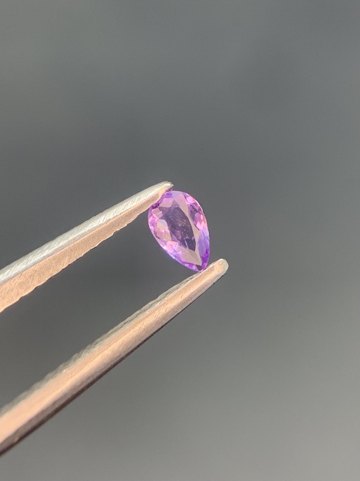 0.09/Ct,Rare Purple Pink Natural Hackmanite,Pear Cut,Uv re,highly tenebrescence,