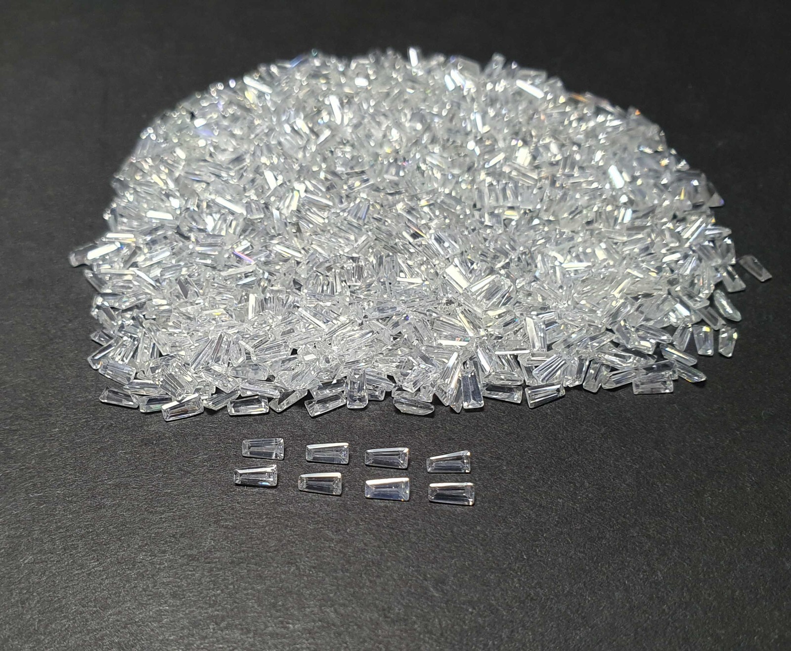 Natural Zircon Tapered Baguette Cut Loose Gemstone Lot 100 Pcs 1.50*2*4 MM 13 CT