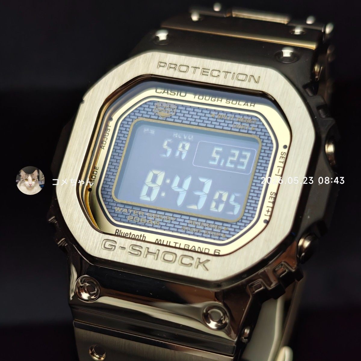 Good Condition Casio G-Shock GMW B5000GD 9JF No.gs3164
