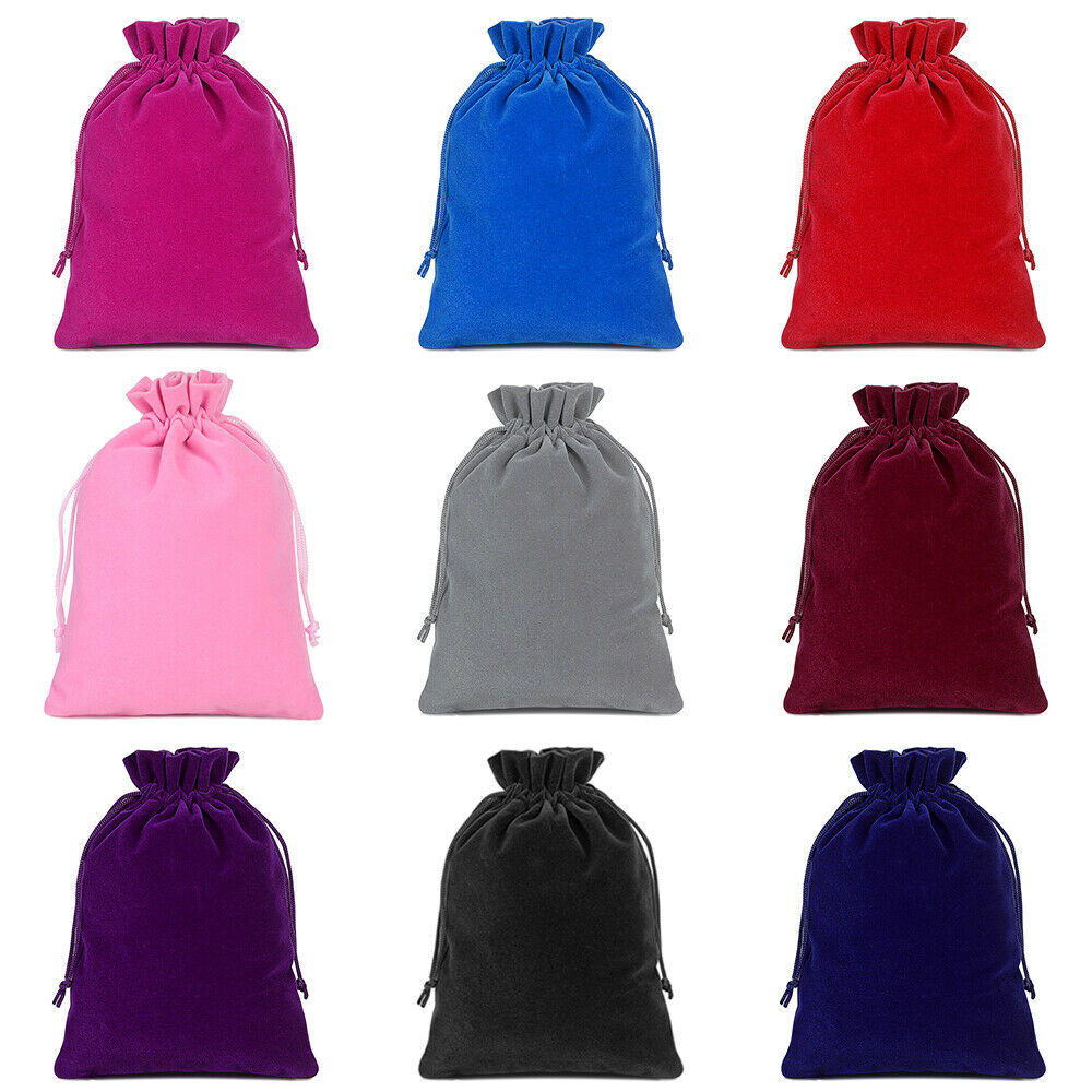 10 PACK VELVET BAGS 4″ x 3.5″ party wedding gift jewelry drawstring soft pouch