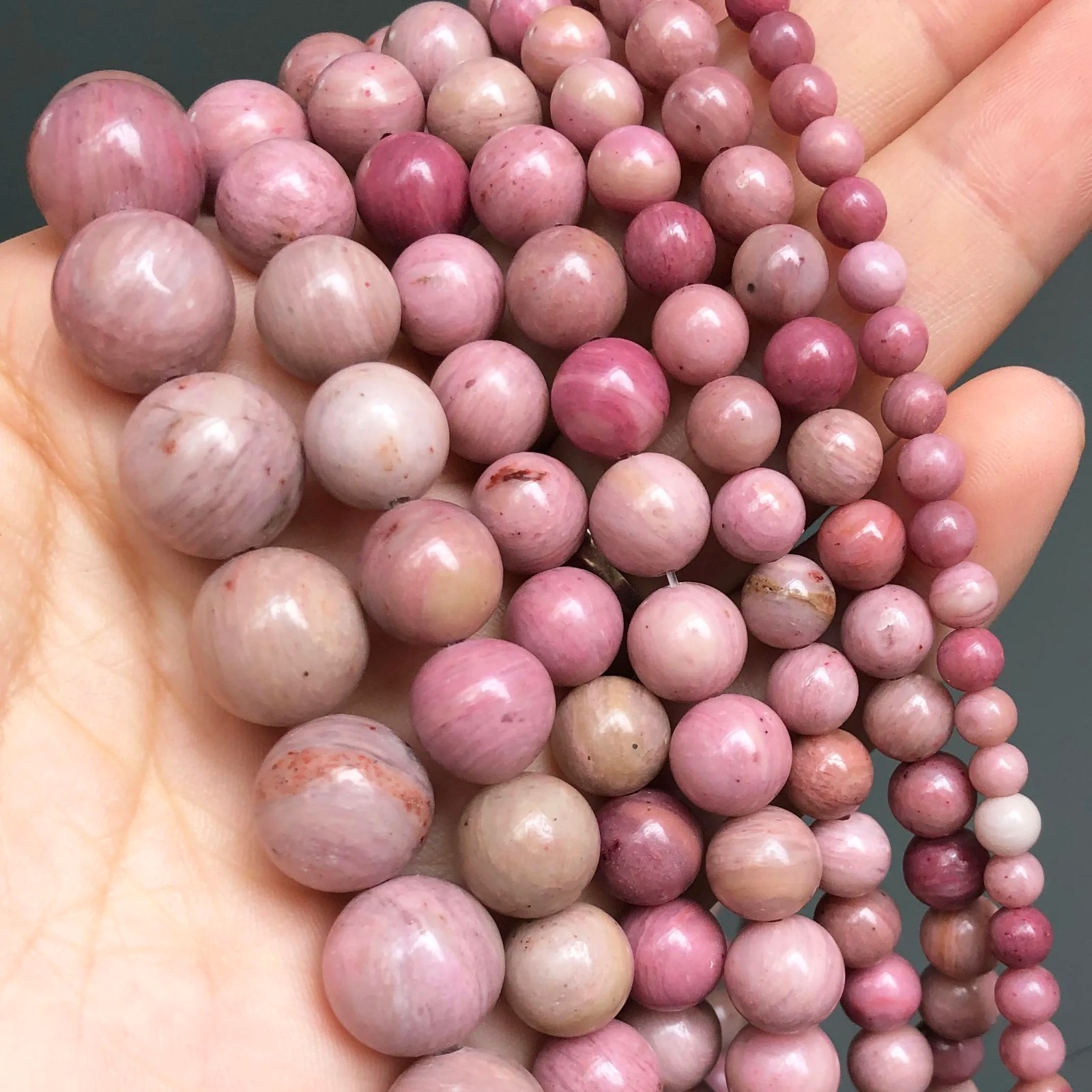 Series I lot natural gemstone spacer loose beads 4mm 6mm 8mm 10mm 12mm stone DIY
