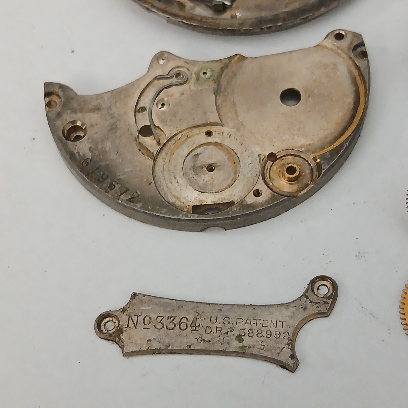 Rare Vtg EXCELSIOR PARK Chrono Pocket Watch — Movement For Parts