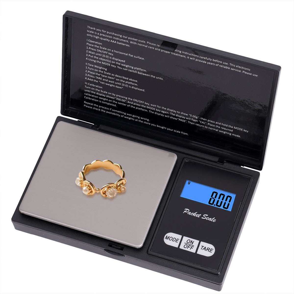 Pocket 1000g x 0.1g Digital Jewelry Gold Coin Gram Balance Weight Precise Scale