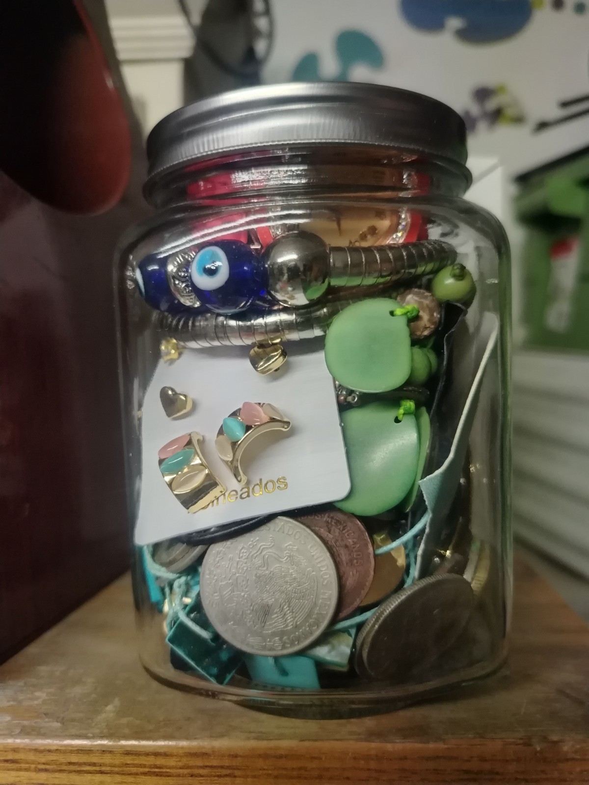 Mystery Estate Lot: Vintage/New Jewelry, Watch, Unsearched Silver Mex Coins