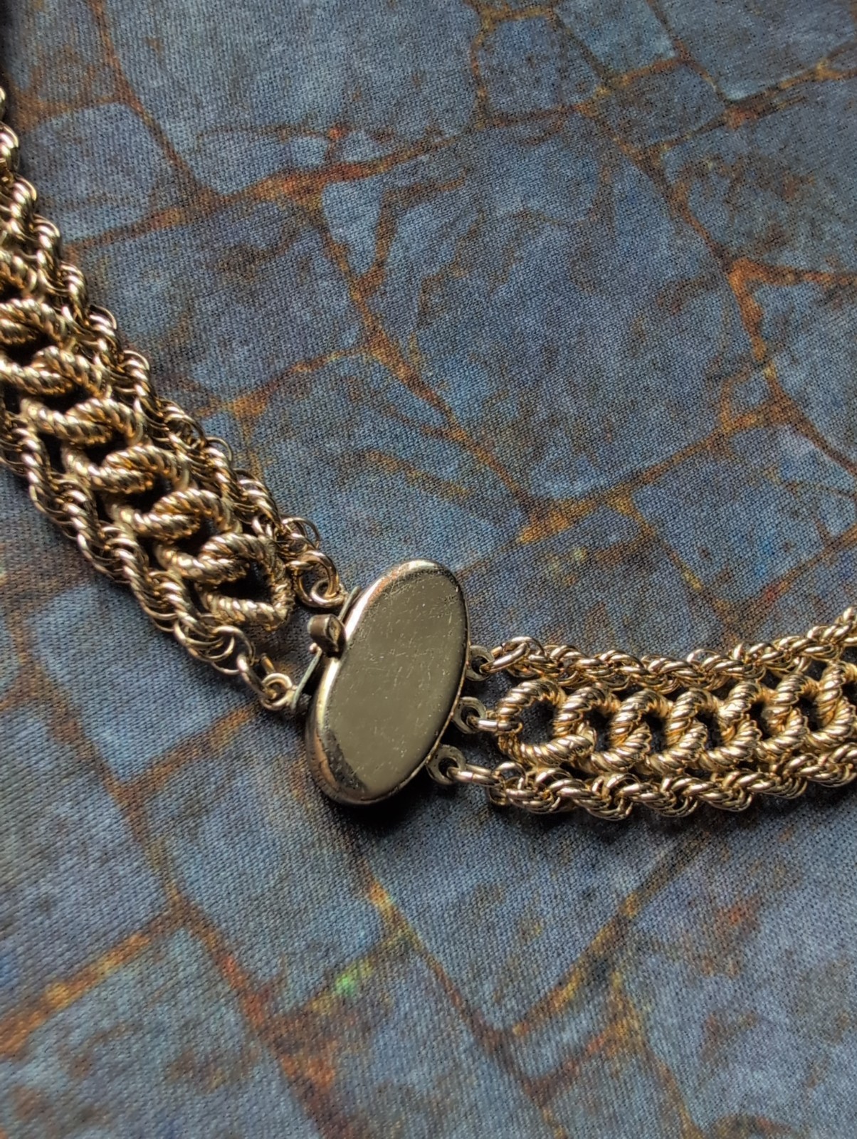 Antique Victorian Gorgeous Gold Filled Choker Necklace ( stamped )