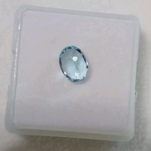 Sky Blue Topaz 1.50 ct 8x6mm Oval Natural Brazil Gemstone