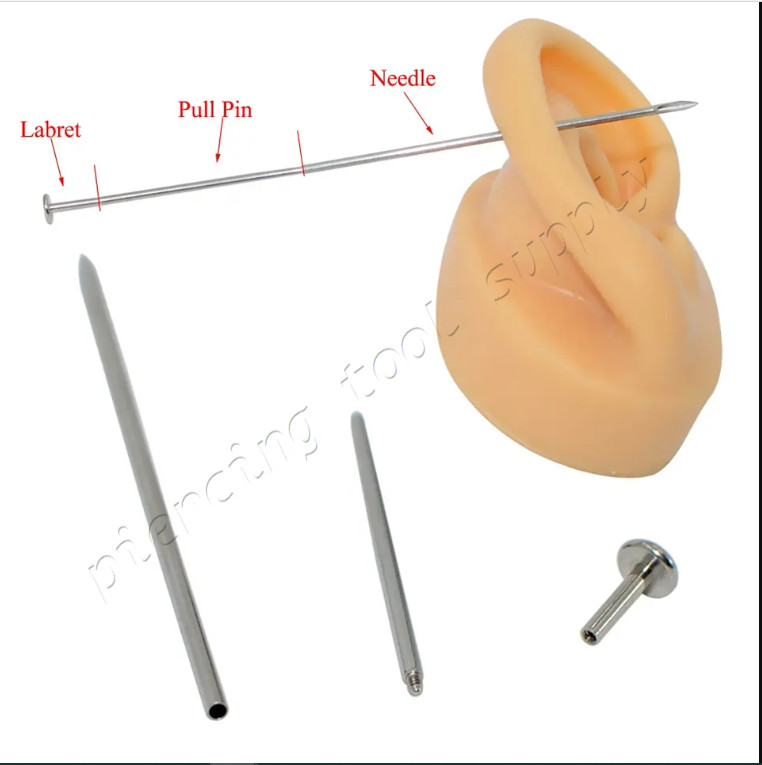 16G 14G Surgical Steel Internally Threaded Insertion Taper for Initial Piercing