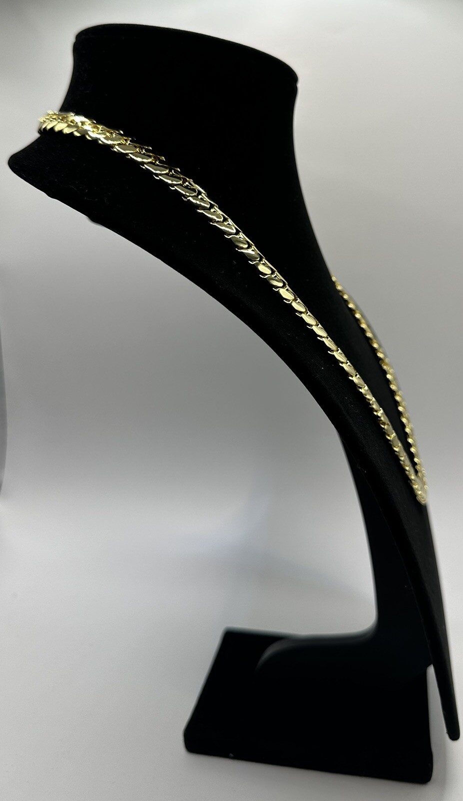 10mm 24″ 105g Handmade Miami Cuban Link Chain – 14k Gold Plated