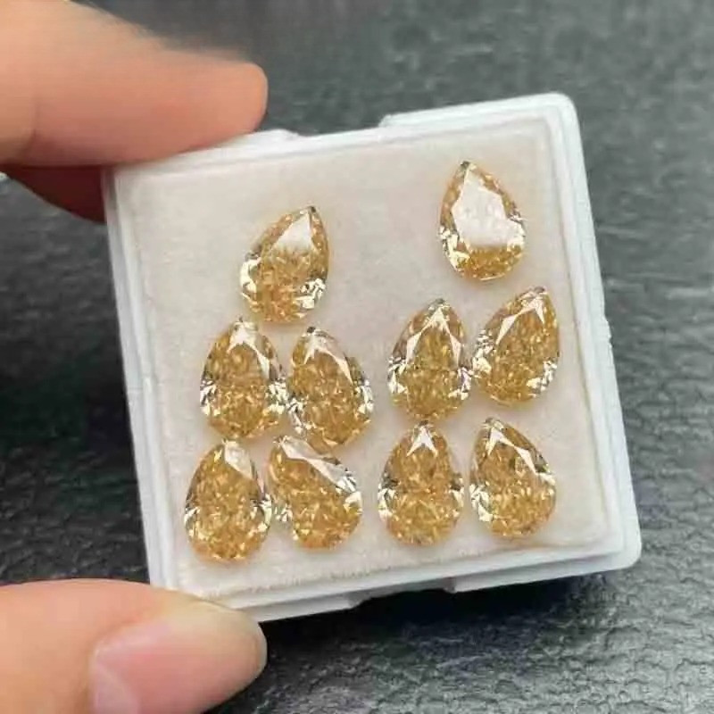 Champagne 0.5-3ct Multiple Shapes Moissanite Loose Stone VVS1 Wholesale Price