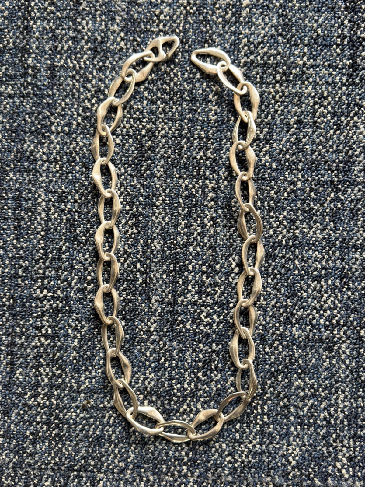 Tiffany & Co. Necklace 925 Sterling Silver Elsa Peretti Aegean 147G, 28inch
