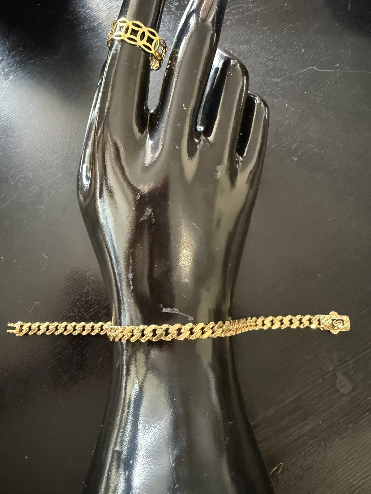 18K Genuine Solid Gold Monaco bracelet