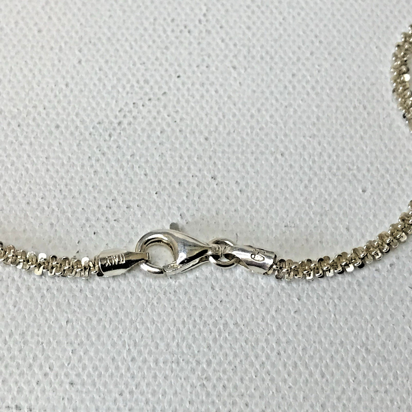 MILOR Italy sterling silver Margarita link 16″ necklace 2.7mm 7.59grams (Z15)