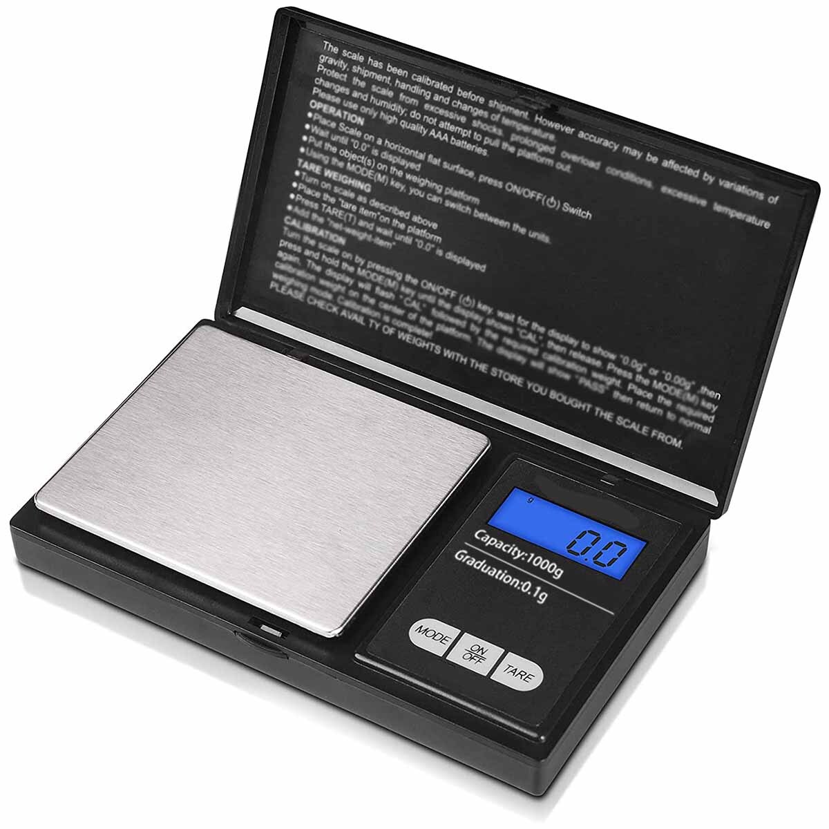 Digital 1KG x 0.1g Scale Jewelry Portable Pocket Balance Gram OZ. LCD Herb Gold