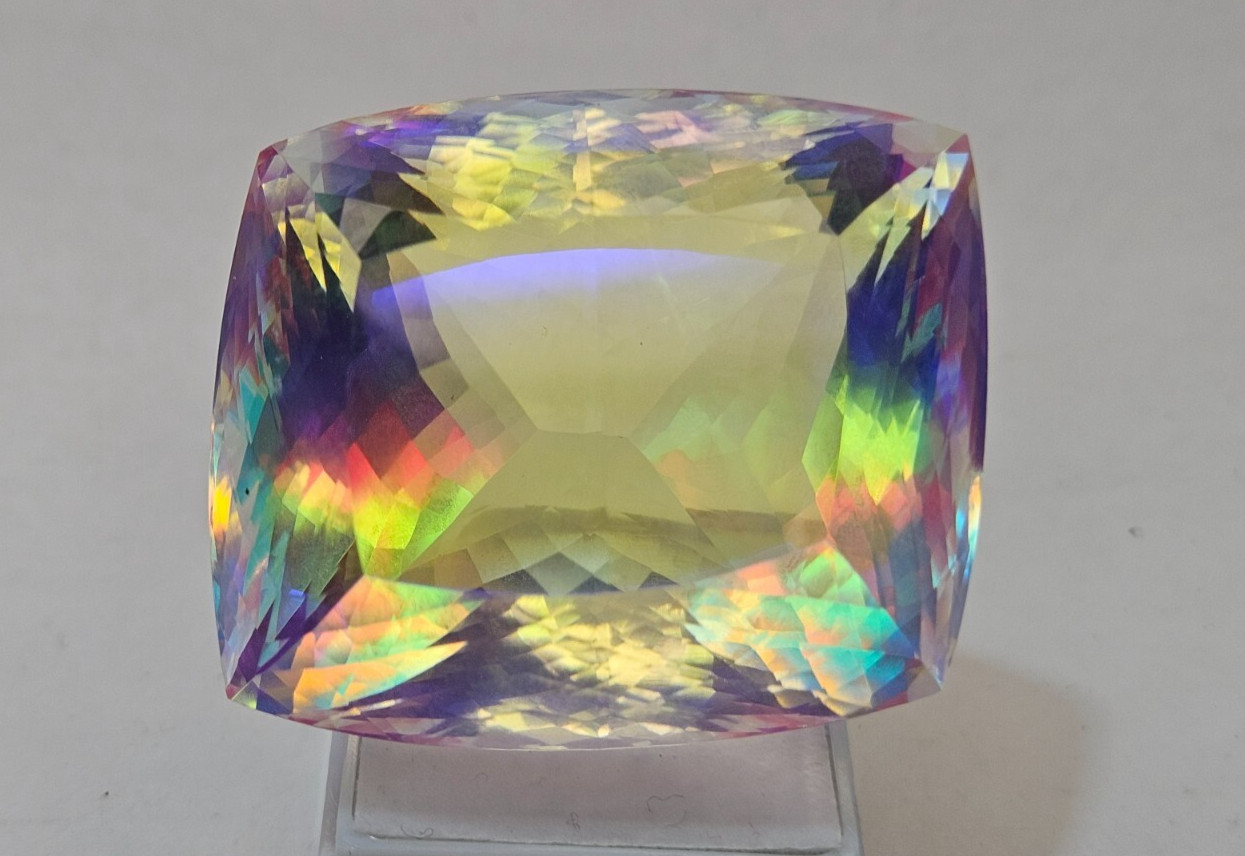 268-269 Ct Superb Mystic Topaz Cushion Cut Natural EGL Certified Loose Gemstone