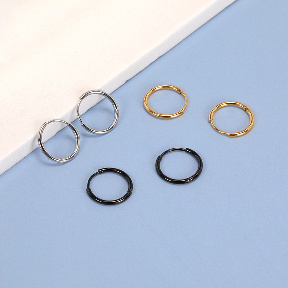 20g 0.8mm Steel Nose Ring Earrings Cartilage Tragus Helix Ear Body Piercing Hoop