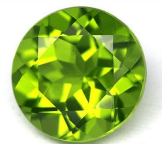 MAN MADE SYNTHETIC PERIDOT 10 MM ROUND CUT OUTSTANDING COLOR AAA