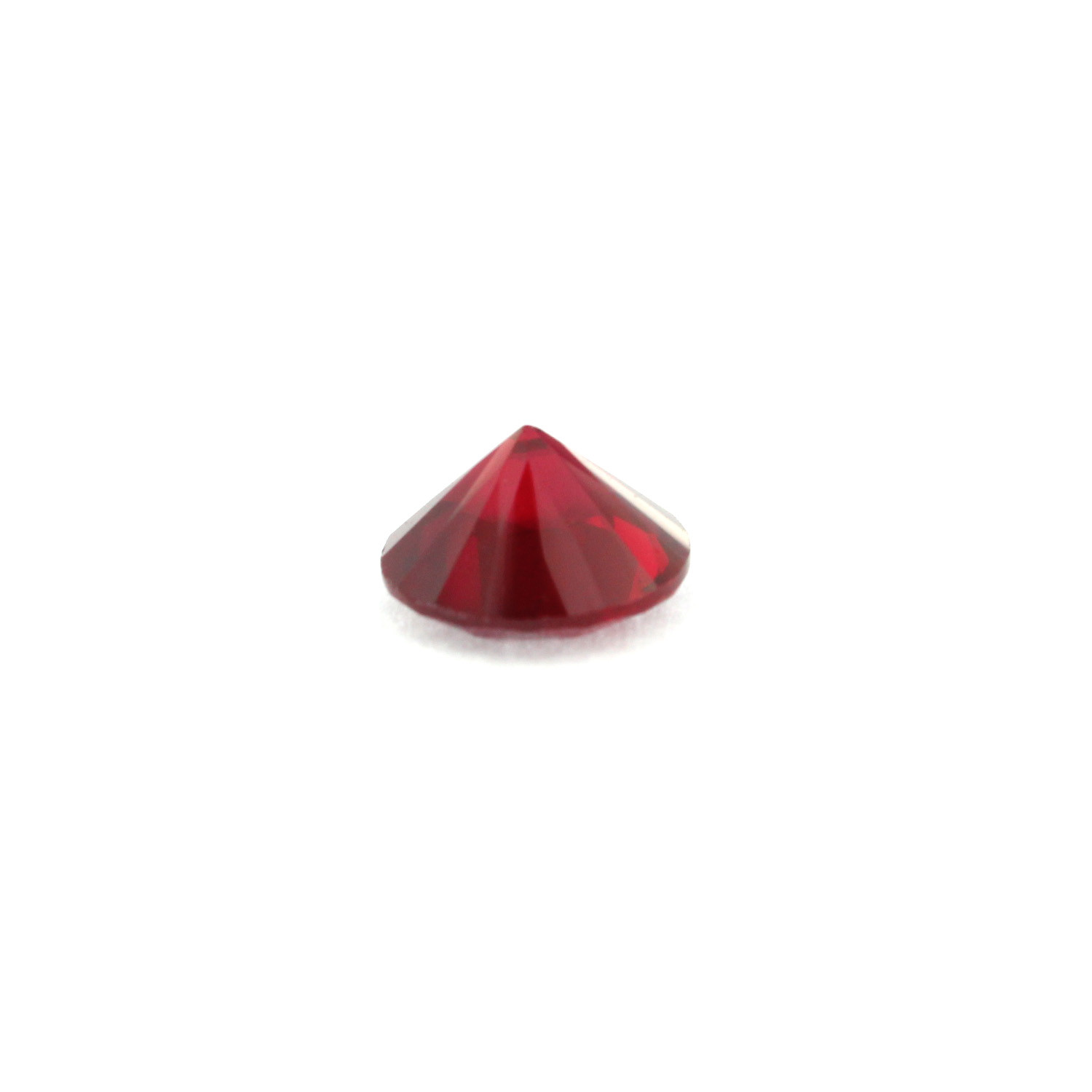 Loose Round Cut Garnet CZ Stone Single Red Cubic Zirconia Jan Birthstone Shape