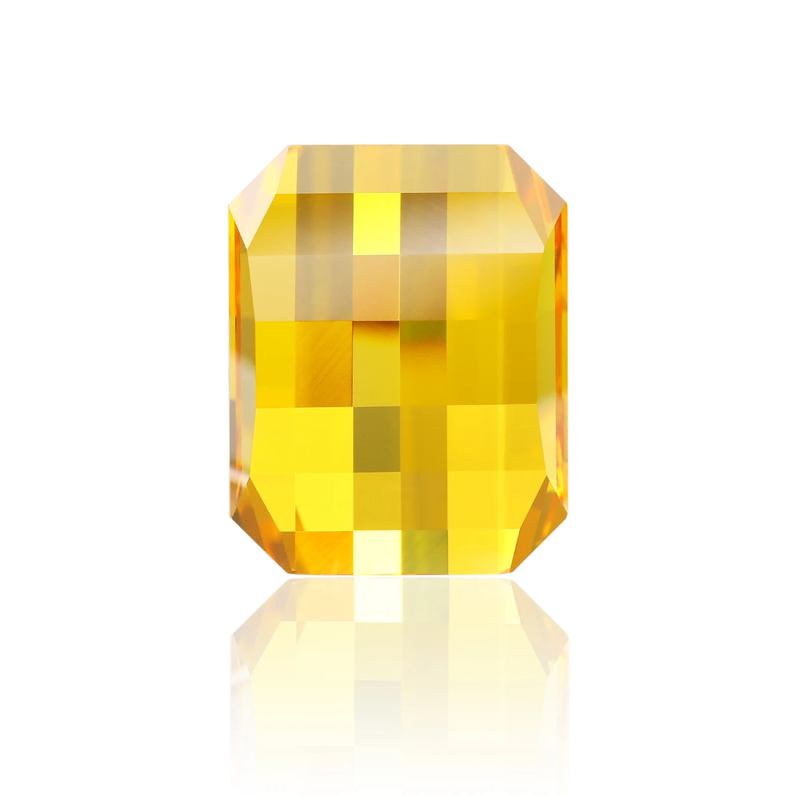 Rare 5A Cubic Zirconia Stone 0.5-4ct Emerald Square Pixel Cut for Jewelry Making