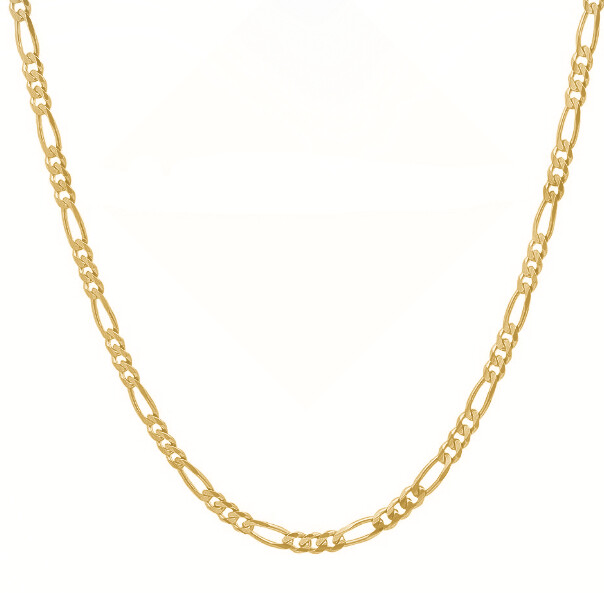REAL Italian Sterling Silver Figaro Link Chain Necklace – 6 Lengths UNISEX