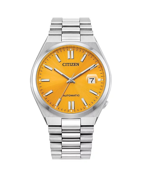 Citizen Men’s Tsuyosa Automatic Sunray Yellow Dial Watch – NJ0150-56Z NEW