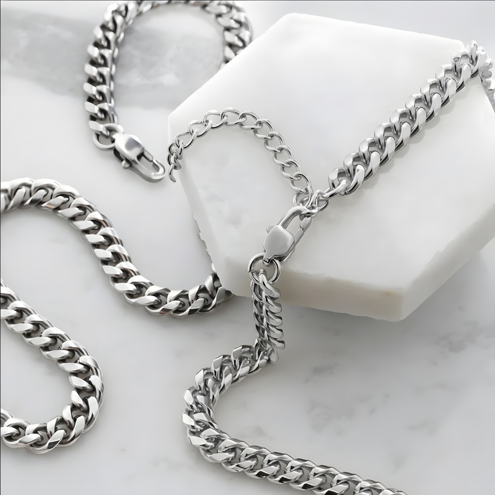 To My Husband Necklace Cuban Chain, I Love You Birthday Valentine Gift from Wife