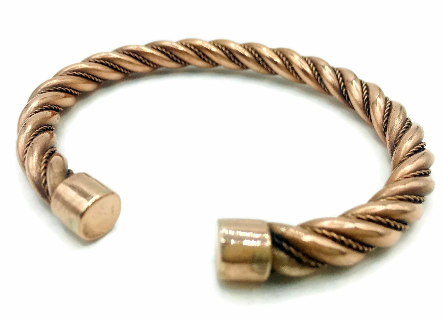 Vintage Style Twisted 100% Pure Copper Handmade Healing Bracelet.