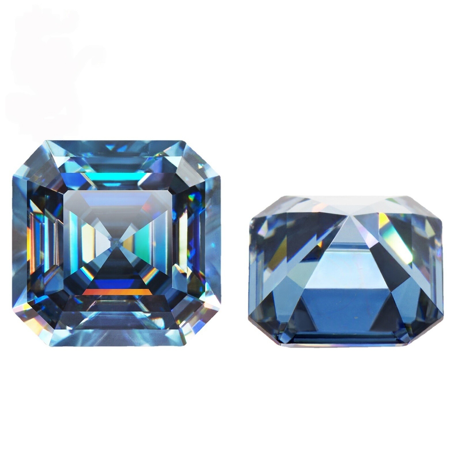Asher Cut Moissanite Multi-Dispersion Diamond Test Passed Gemstone VVS1