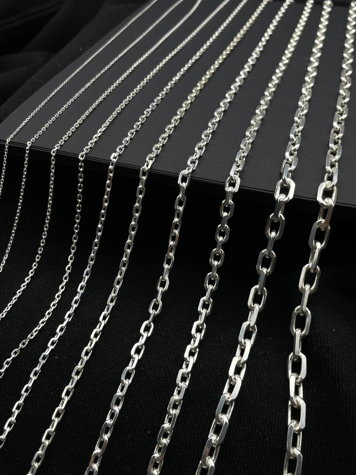 Men Cable Link Anchor 925 Sterling Silver Chain Necklace Gift for Birthday Chain